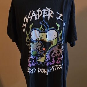 Invader Zim Graphic Black T-Shirt